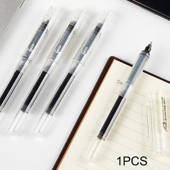 0.5mm Creative Straight Liquid Gel Pen School Office Student Exam Signature Pens Plastic 132cm length Students Stationery